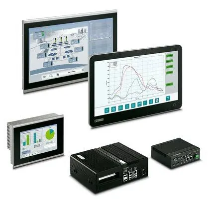 HMI touch panels, industrial panel PCs and box PCs