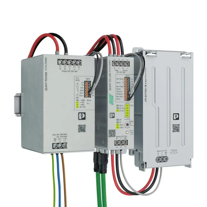 24 V DC power supply, DC UPS and battery module